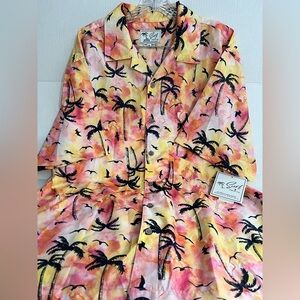 Surf & Swim Co Waikiki Tropical Palm Tree Print Shirt